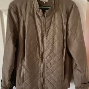 Faux leather jacket. 1x never worn